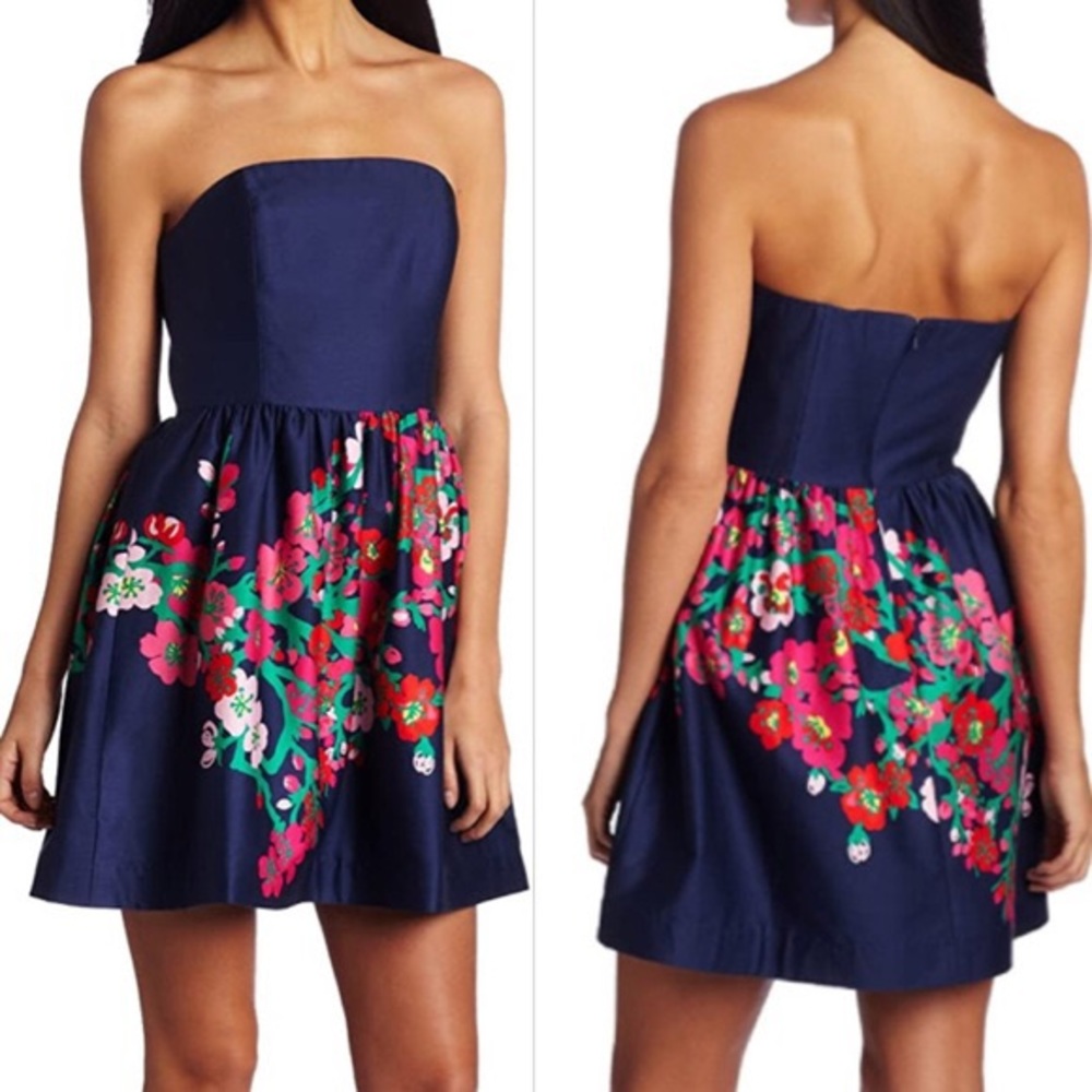 Lilly Pulitzer Lottie Dress in Navy Floral